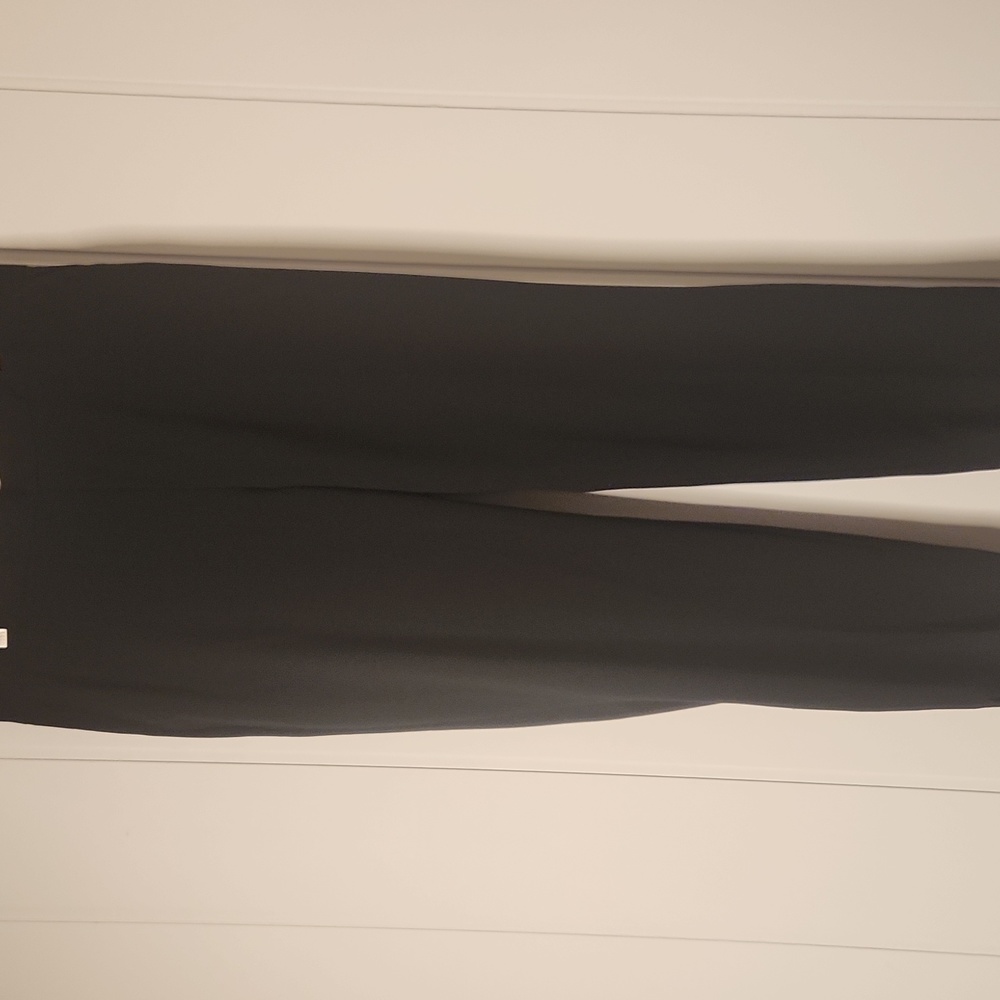 Banana Republic Timeless Staple black pull on flat front trouser pants.size 12 - Picture 2 of 11